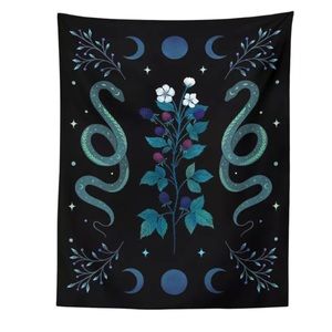 Serpent & Lunar Cycle Wall Hanging 95 x 73 cm new